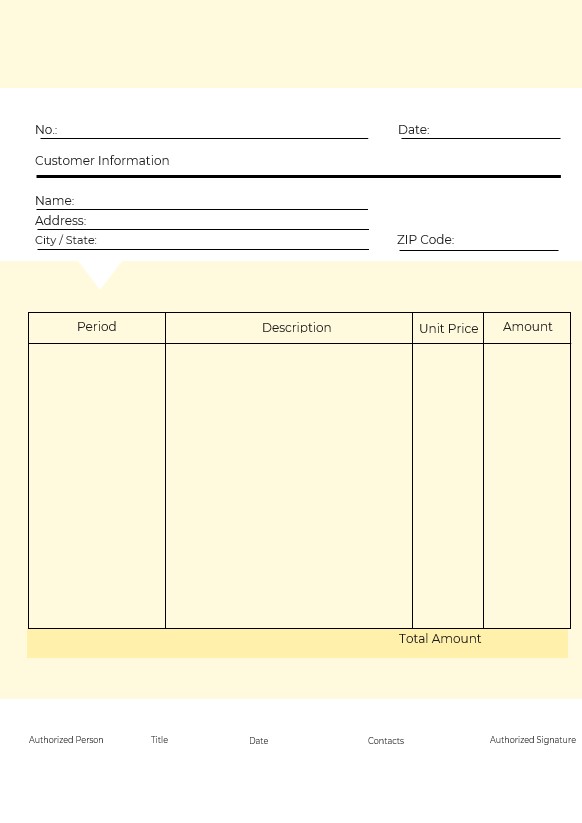 Editable Commercial Sales Invoice Template PSD template